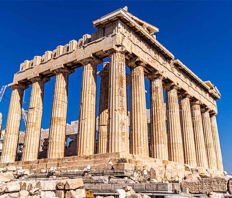 Acropolis of Athens, an ancient citadel with significant buildings, including the Parthenon, a symbol of classical Greece.