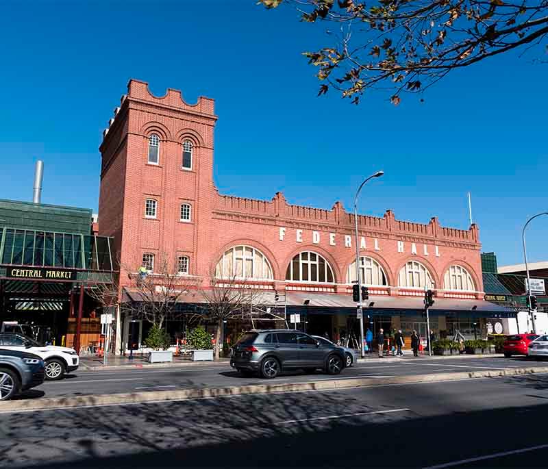 Adelaide Central Market: Bustling market known for its fresh produce and vibrant atmosphere, a culinary and cultural hub.