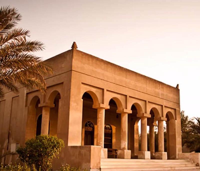 Al Jasra House, depicting a traditional Bahraini house showcasing local architecture, crafts, and cultural heritage.