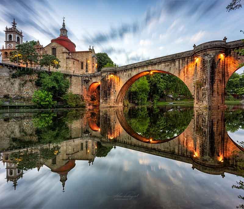 Amarante - A picturesque town known for its historic bridge, beautiful churches, and the nearby Serra do Marão mountains.