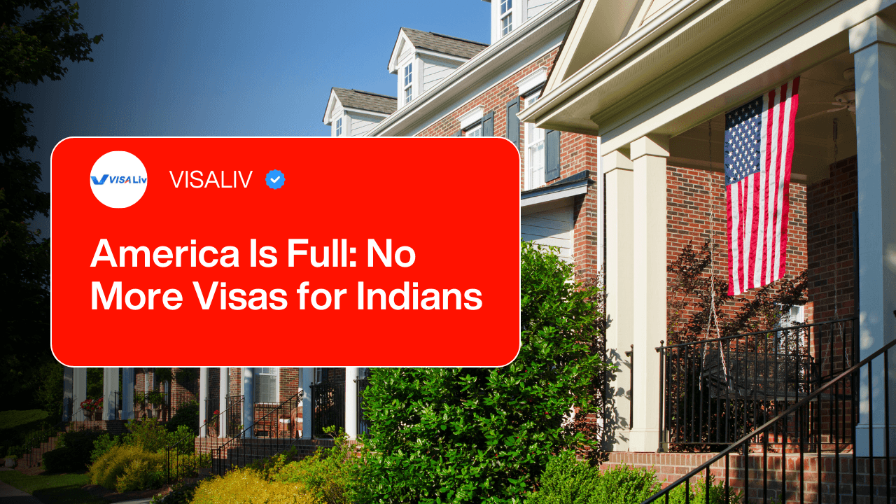 America stops issuing new visas for Indian applicants as demand reaches capacity and immigration limits.