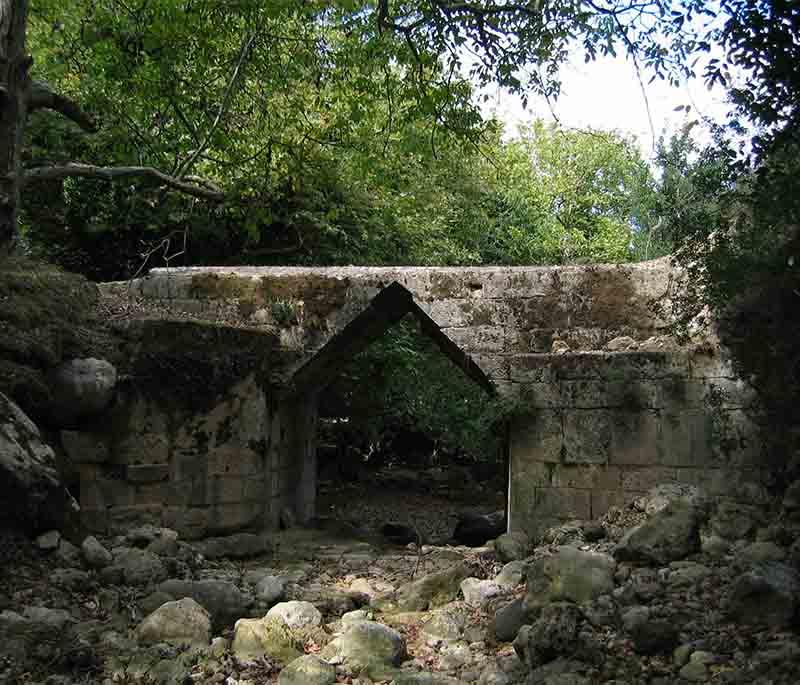 Ancient Eleftherna, an archaeological site on Crete, featuring ruins from different periods, including an ancient necropolis.