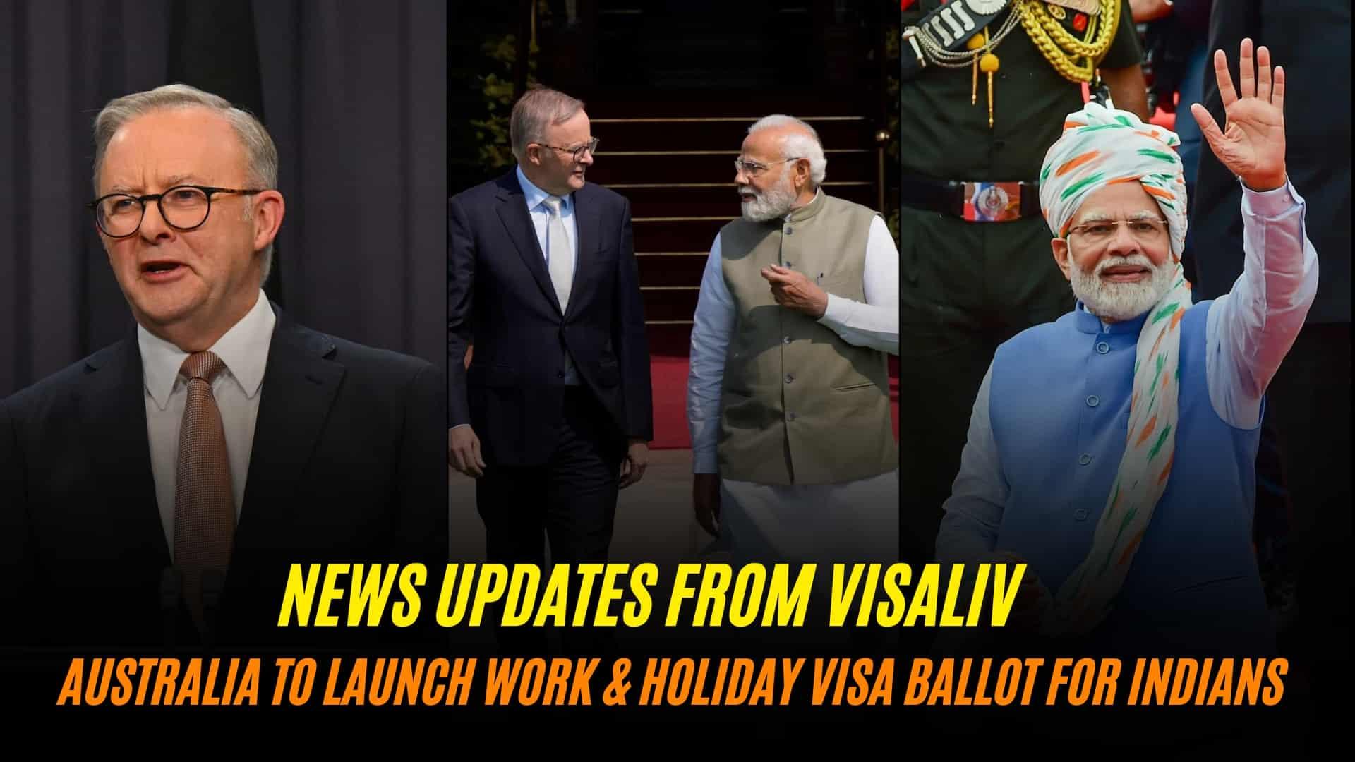 Australia launches work and holiday visa ballot for Indians, introducing a new application process for eligible travelers.