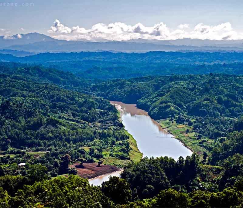 Bandarban (Hill Tracts), featuring mountainous landscapes, tribal villages, and adventure trekking routes.