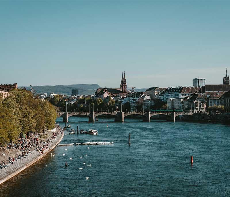 Basel - A cultural city known for its art museums, historic old town, vibrant Carnival, and lively atmosphere.