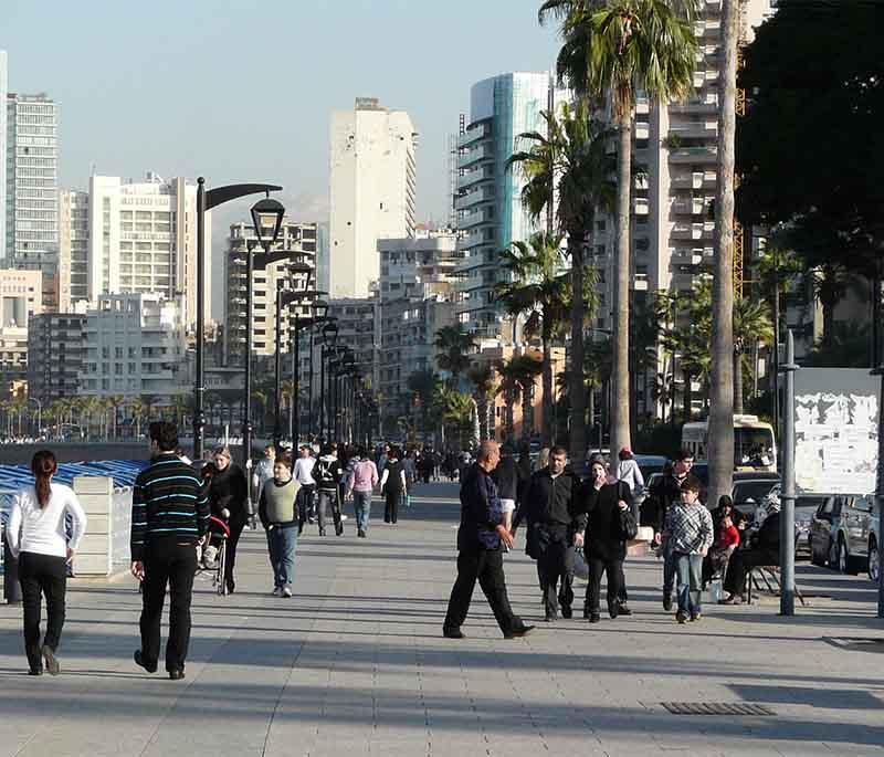 Beirut Corniche: Scenic waterfront promenade in Beirut, perfect for leisurely strolls and Mediterranean views.