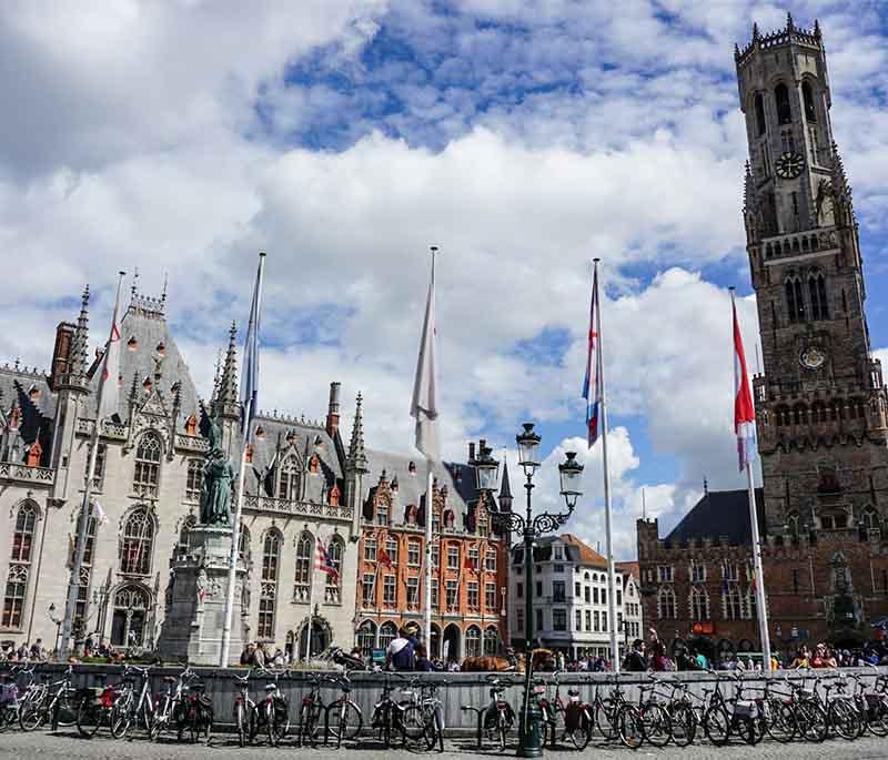 Belfry of Bruges, depicting the medieval bell tower offering panoramic views of the city and rich historical insights.