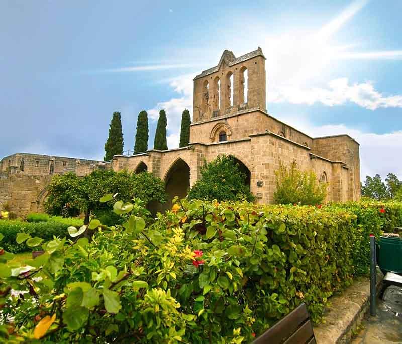 Bellapais Abbey, a beautiful medieval monastery offering stunning views and a tranquil setting near Kyrenia.