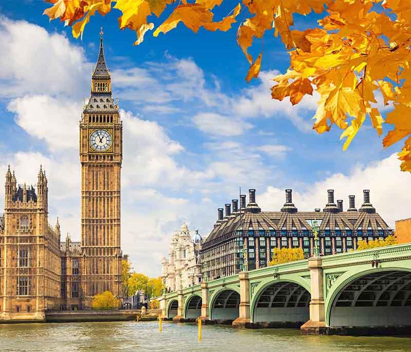 Big Ben, London - The iconic clock tower of the Palace of Westminster, one of London's most famous landmarks.