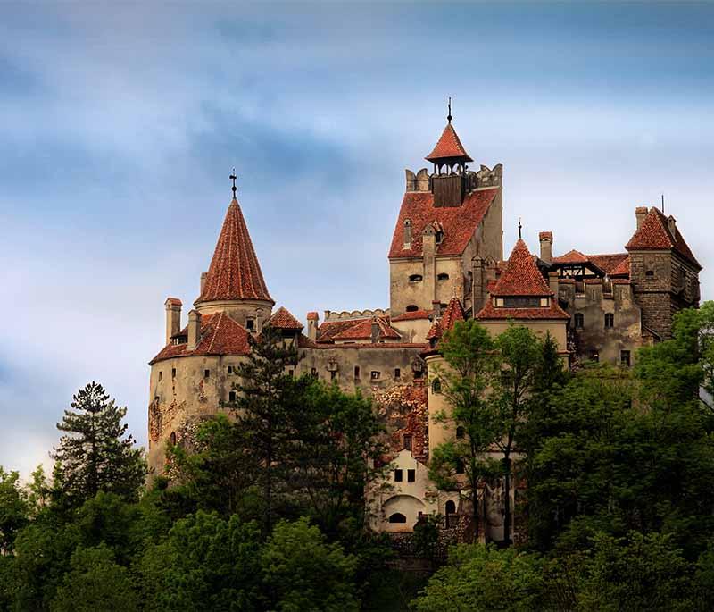 Bran Castle (Dracula's Castle) - A famous Gothic fortress associated with the Dracula legend, located in Transylvania.