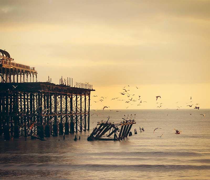 Brighton Pier: Historic seaside pier with amusement rides, arcades, and views of the English Channel.