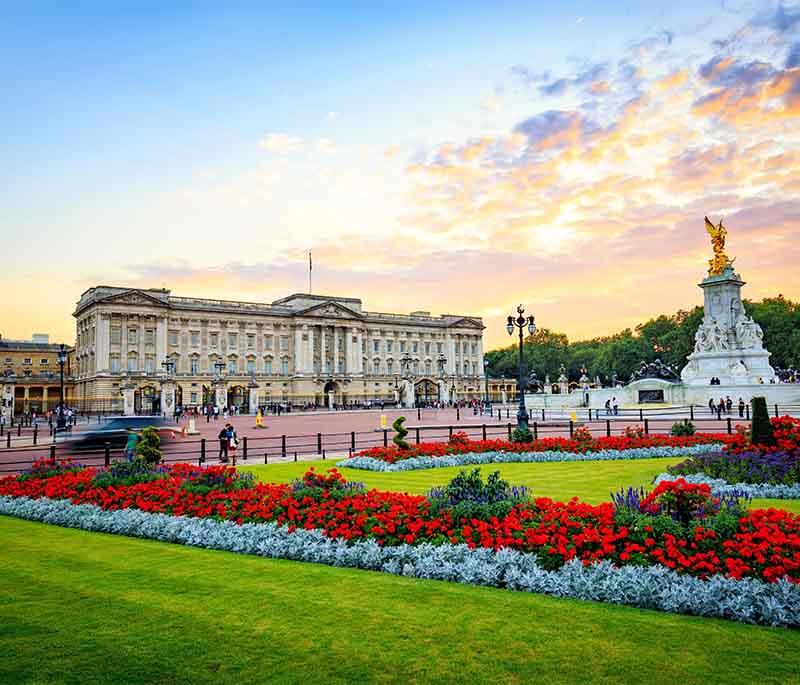 Buckingham Palace, London - The official residence of the British monarch, known for the Changing of the Guard ceremony.