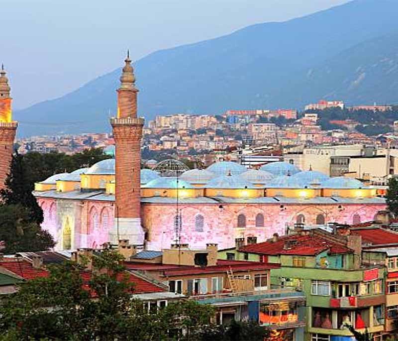 Bursa - Known for its thermal baths, historic sites, as the birthplace of the Ottoman Empire, and lush parks.