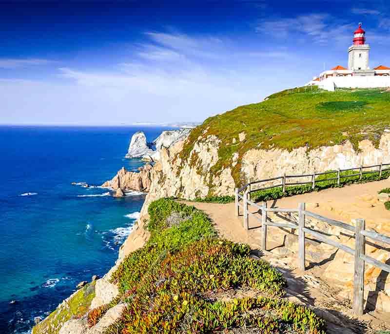 Cabo da Roca - The westernmost point of mainland Europe, offering dramatic cliffs and breathtaking ocean views.