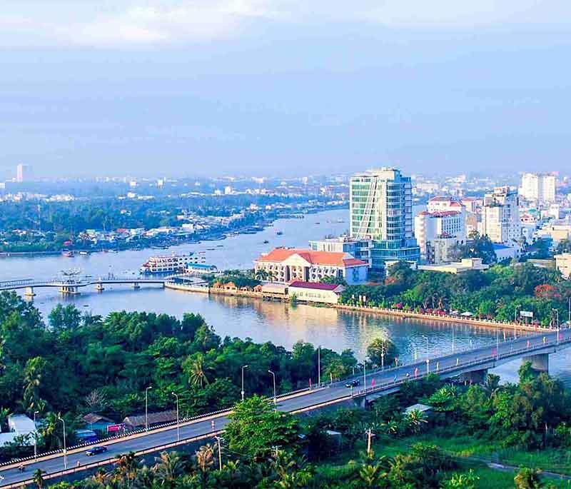 Can Tho City - The largest city in the Mekong Delta, famous for its floating markets and beautiful canals.