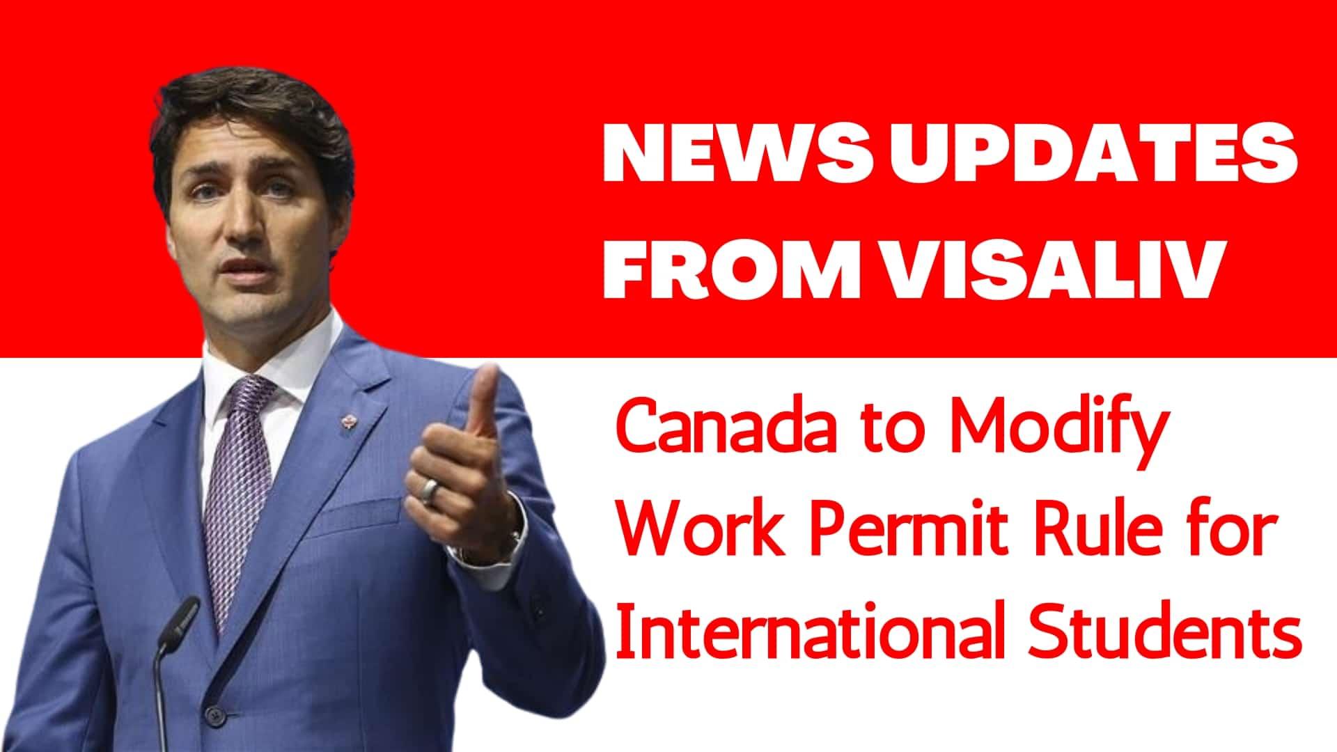 Canada plans to modify work permit rules for international students, affecting their job opportunities and visa processes.