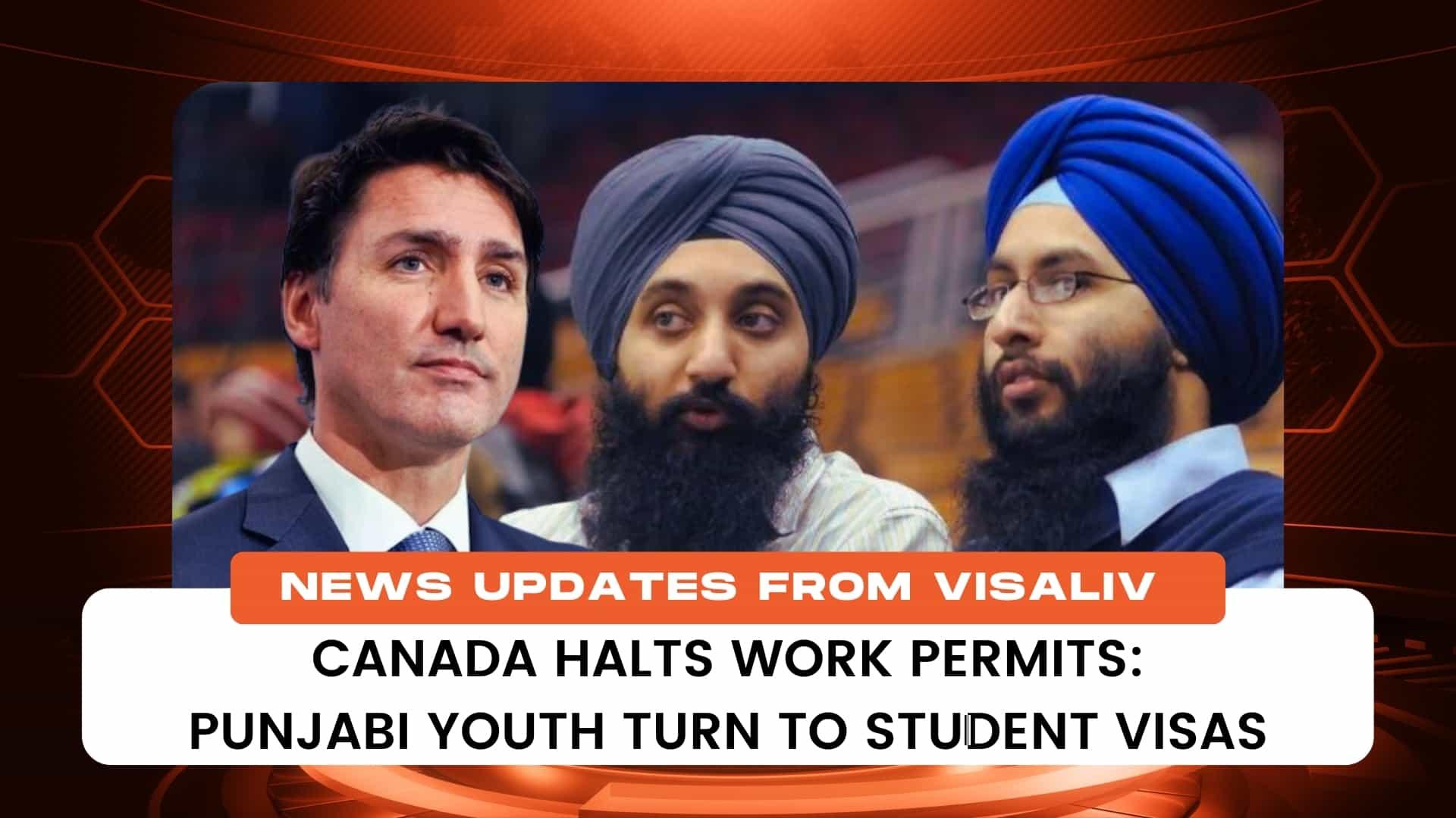 Canada stops issuing work permits, leading Punjabi youth to seek student visas as alternative for employment opportunities.