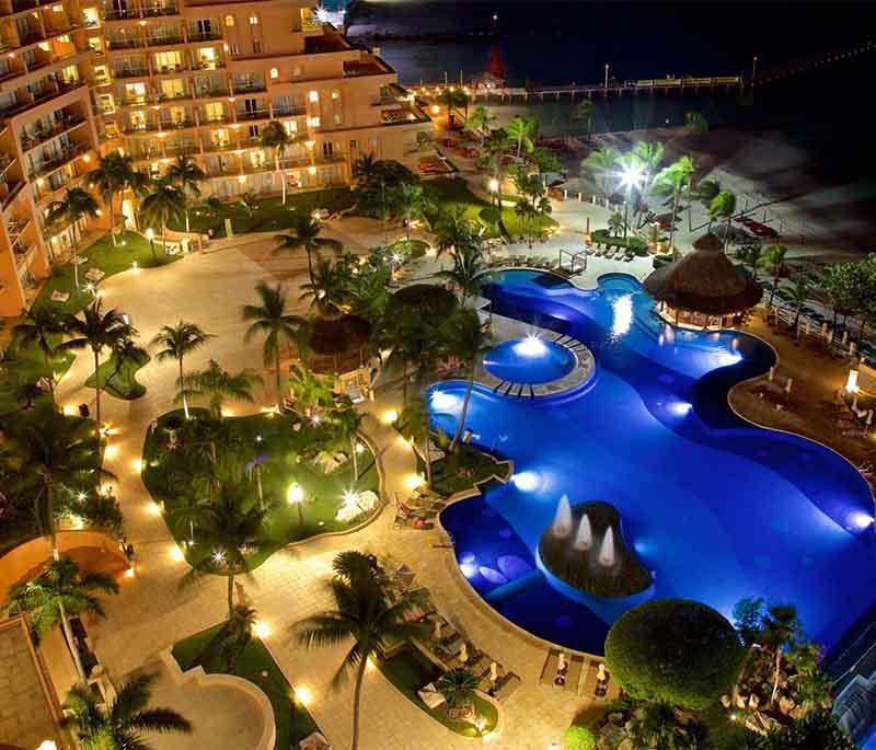 Cancun, Quintana Roo - World-famous resort known for white sandy beaches, vibrant nightlife, turquoise waters.