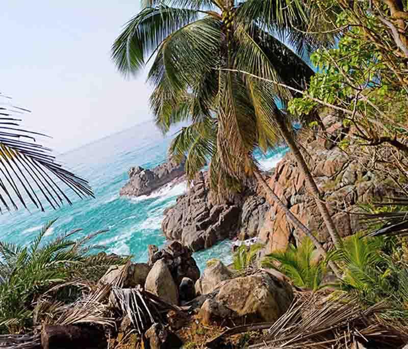 Cape Three Points, the southernmost tip of Ghana, offering stunning coastal views and a historic lighthouse.