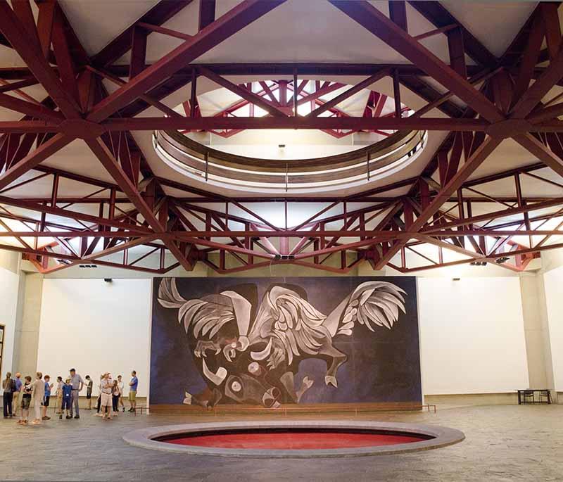 Capilla del Hombre in Quito, an art museum dedicated to the works of Oswaldo Guayasamín, highlighting social justice themes.