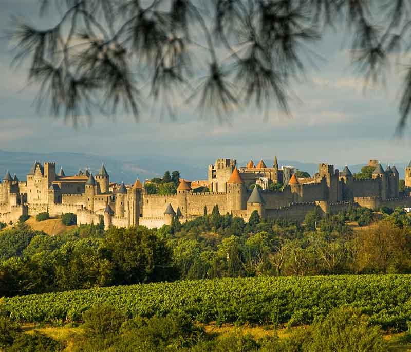 Carcassonne, Occitanie, a fortified medieval city with a citadel, offering a glimpse into France's medieval past.