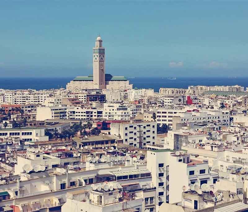 Casablanca - The White City: Morocco's economic hub, famed for its white architecture and the impressive Hassan II Mosque.