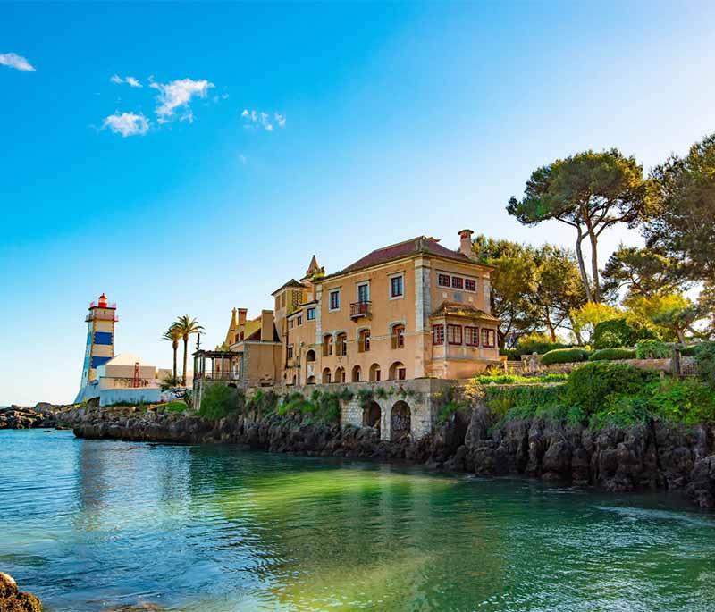 Cascais - A charming coastal town near Lisbon, known for its beautiful beaches, historic buildings, and lively marina.