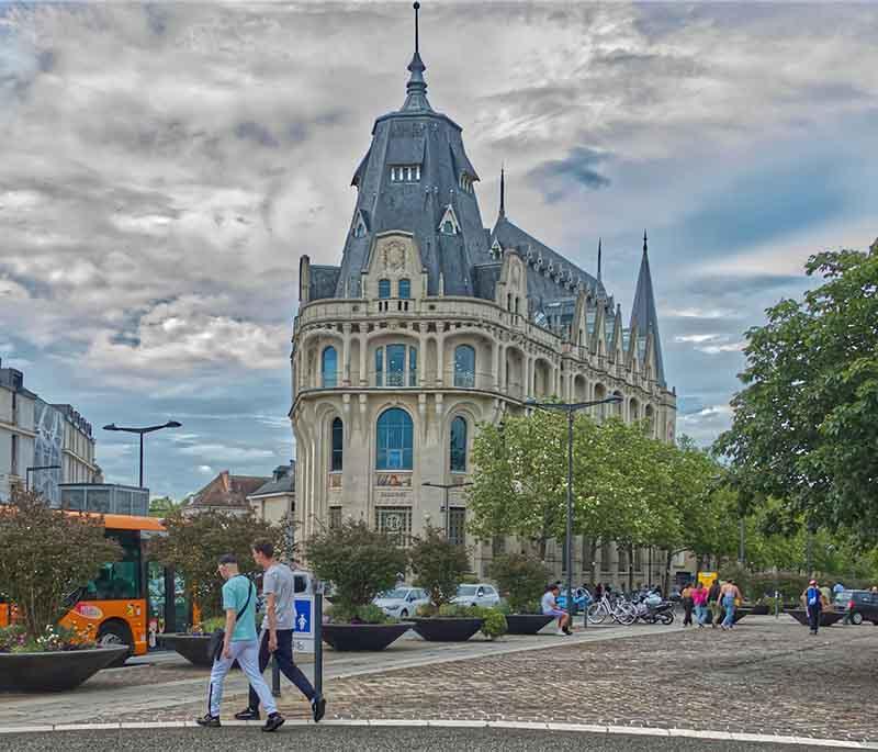 Chartres Cathedral, Chartres, a UNESCO World Heritage site renowned for its Gothic architecture and stained glass windows.