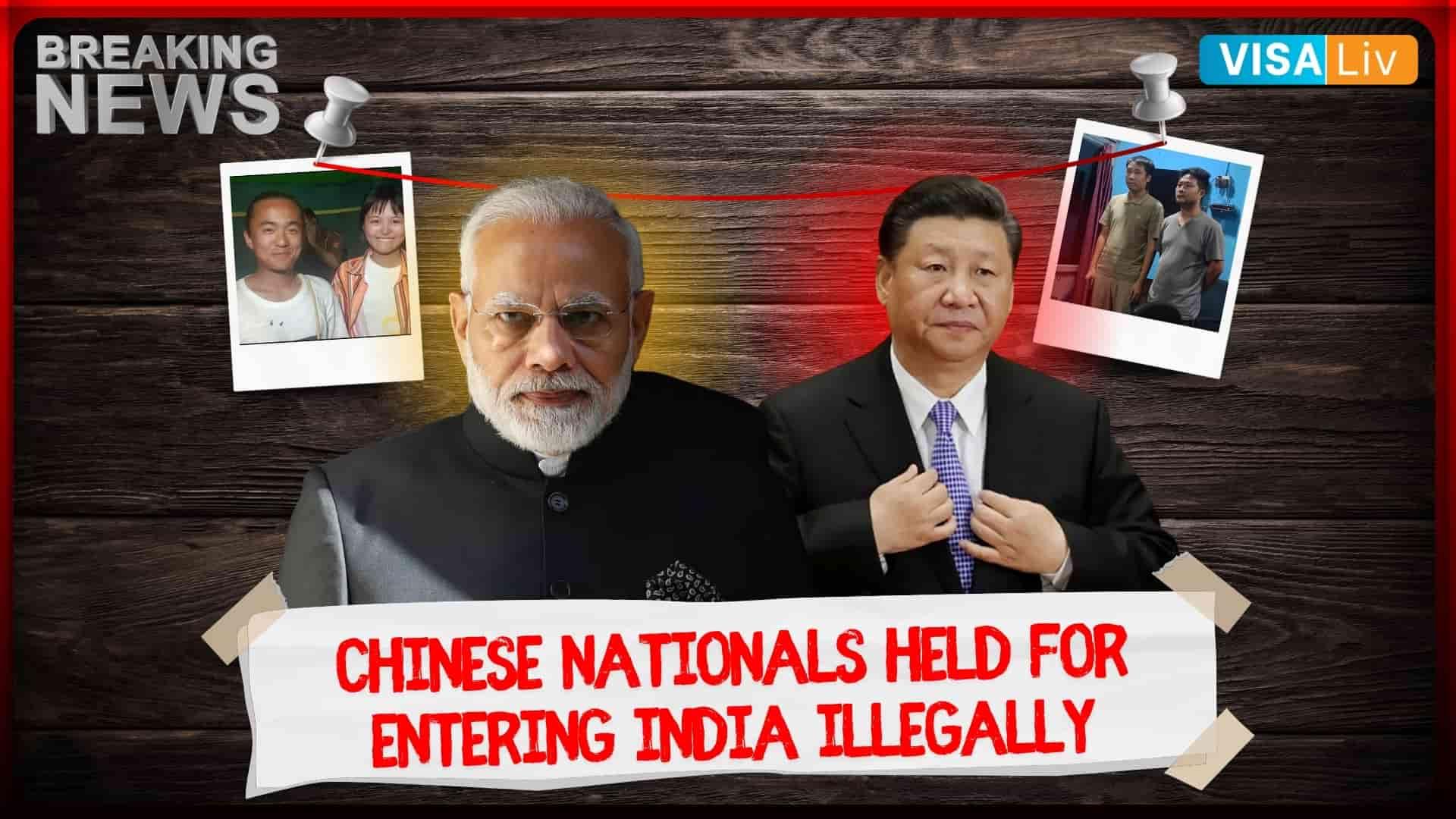 Chinese nationals detained for illegal entry into India, raising concerns over border security and immigration laws.