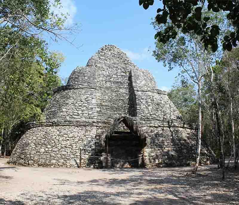 Coba, Quintana Roo - Ancient Mayan city with stone causeways, featuring Nohoch Mul pyramid, one of tallest in Yucatan.