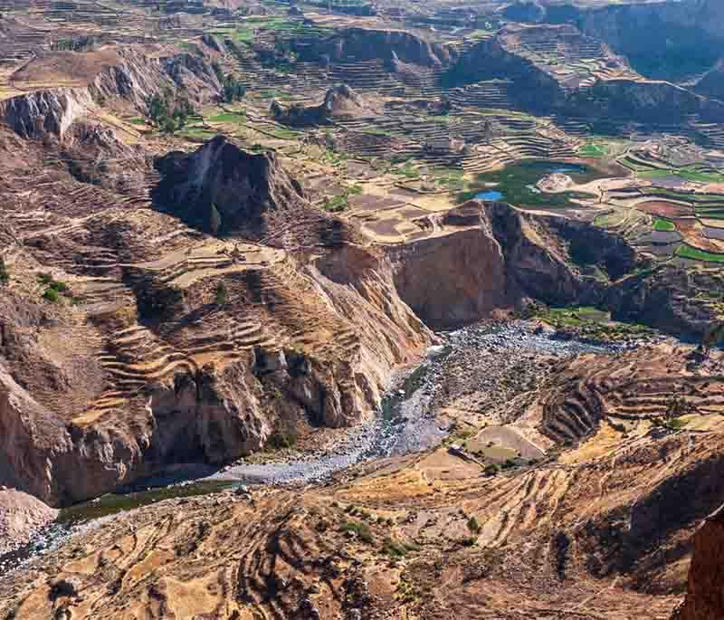 Colca Canyon - One of the world's deepest canyons, famous for its stunning landscapes and Andean condor sightings.