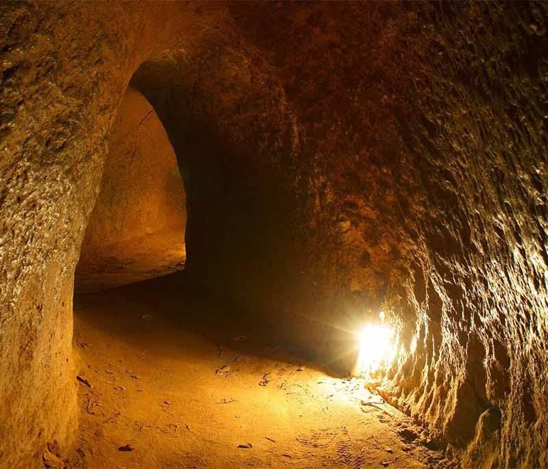 Cu Chi Tunnels - An extensive network of underground tunnels used during the Vietnam War, now a popular tourist attraction.