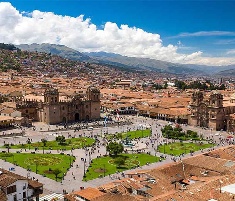 Cusco - The historic Inca capital, known for its preserved colonial architecture and archaeological sites.