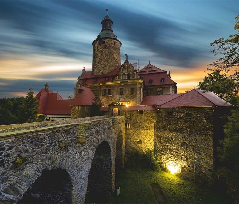 Czocha Castle - Medieval castle with a mysterious history and picturesque setting, great for history buffs.