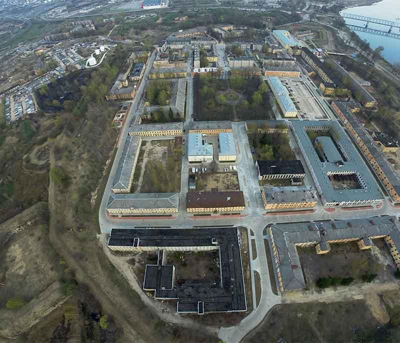 Daugavpils Fortress, a historic fortress in Daugavpils, known for its impressive defensive structures and cultural events.