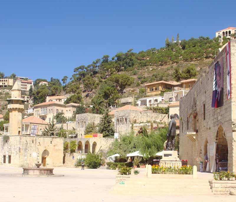 Deir el-Qamar, a historic village in the Chouf District, known for its well-preserved traditional Lebanese architecture.