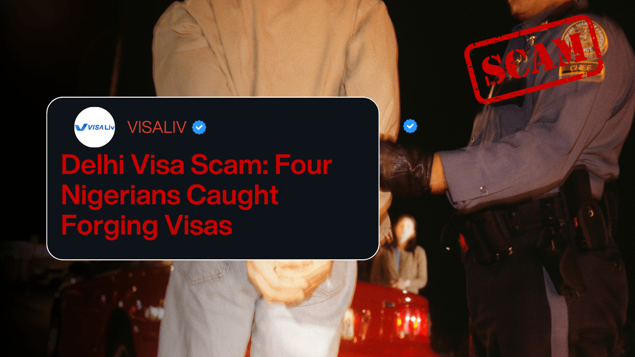 Report on four Nigerians caught in Delhi for forging visas in a scam targeting travelers and job seekers.