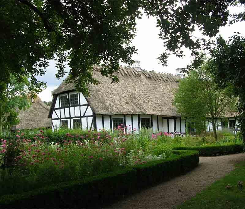 Den Fynske Landsby, an open-air museum depicting rural life in 19th-century Denmark with historic buildings and reenactments.