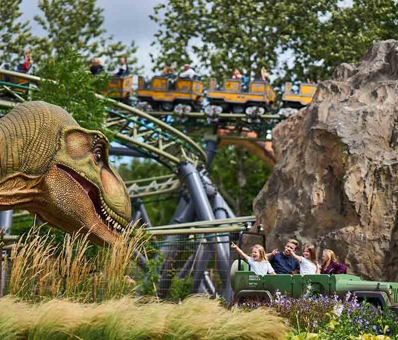 Djurs Sommerland, Nimtofte, a popular amusement park with a wide range of rides and attractions for all ages.