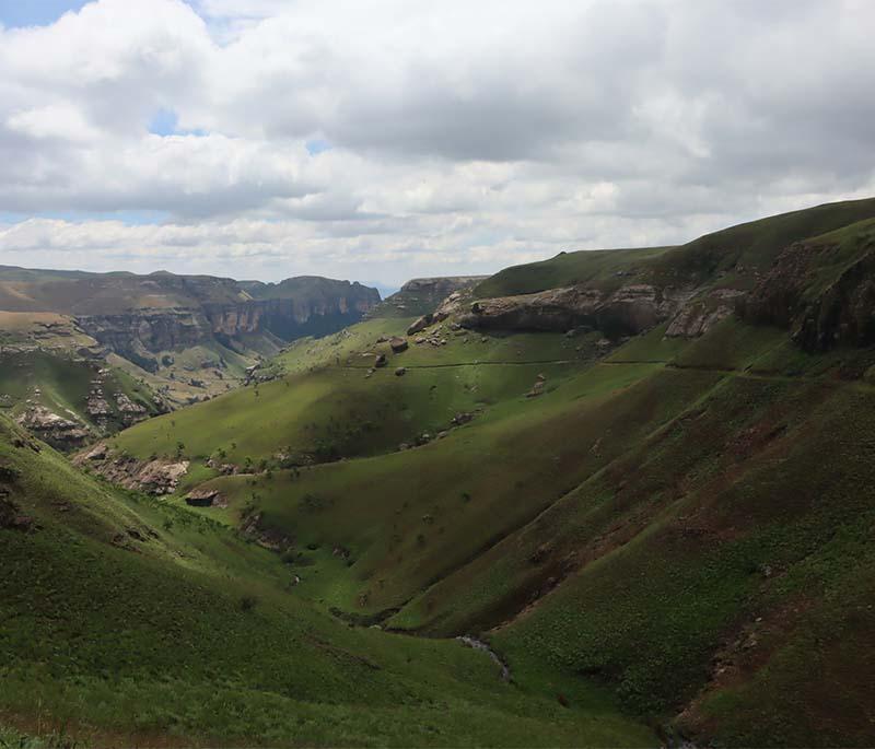 Drakensberg Mountains - A mountain range offering stunning scenery, hiking trails, and ancient rock art.