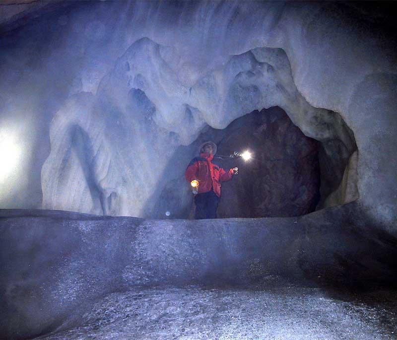 Eisriesenwelt Ice Cave in Werfen: Explore the world’s largest ice cave filled with natural ice sculptures.