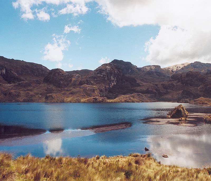 El Cajas National Park, offering dramatic highland scenery, glacial lakes, and excellent hiking trails.