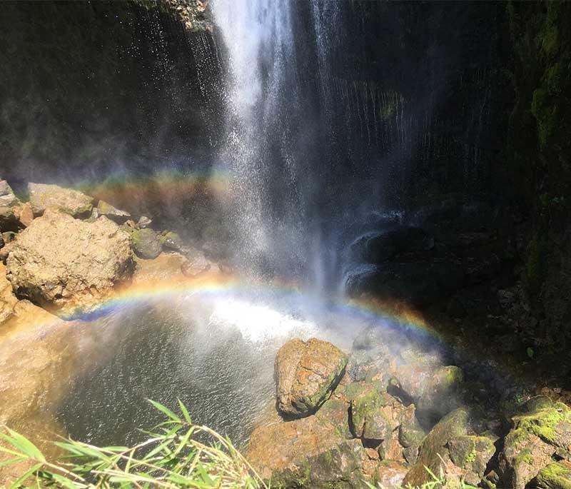 El Chorro de Giron Waterfall, a spectacular waterfall near Cuenca, ideal for hiking and enjoying the natural beauty.