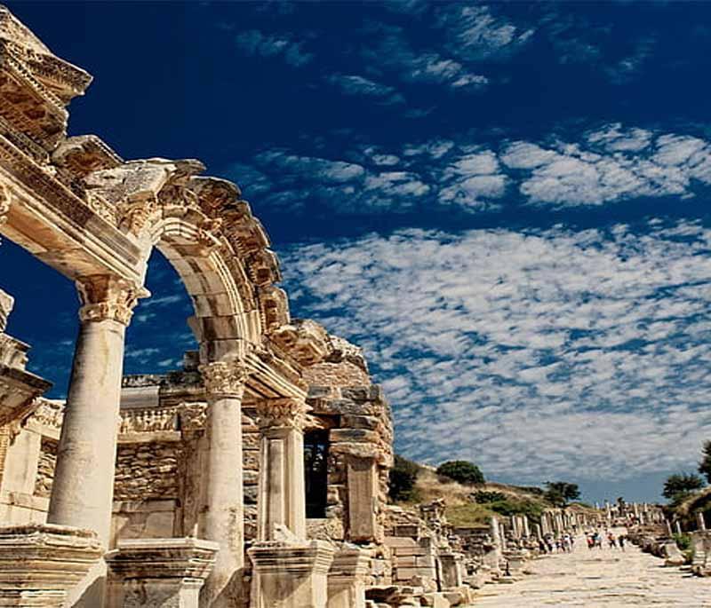 Ephesus - An ancient city with remarkably well-preserved ruins, including the Library of Celsus and the Temple of Artemis.