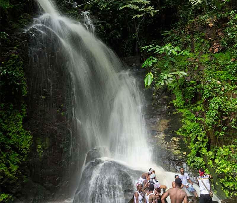 Erin Ijesha Waterfall - A stunning multi-tiered waterfall located in Osun State, ideal for hiking and sightseeing.