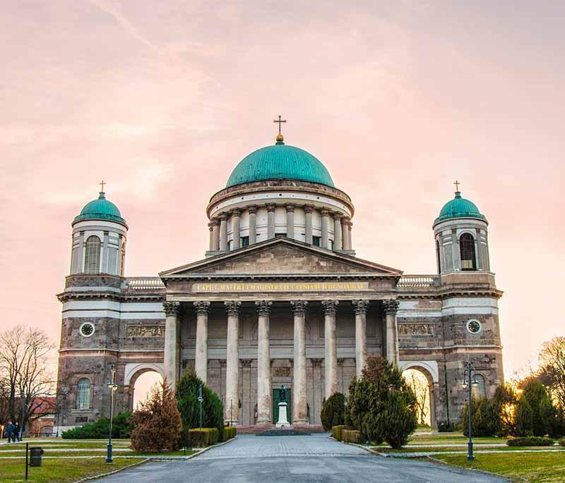 Esztergom - Esztergom Basilica, the largest church in Hungary and a prominent historical and architectural landmark.