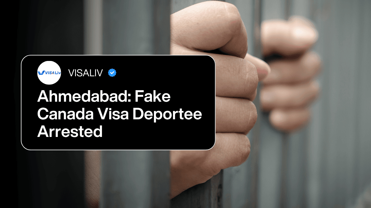 Authorities in Ahmedabad arrest a deportee involved in a fake Canada visa case, highlighting immigration fraud risks.
