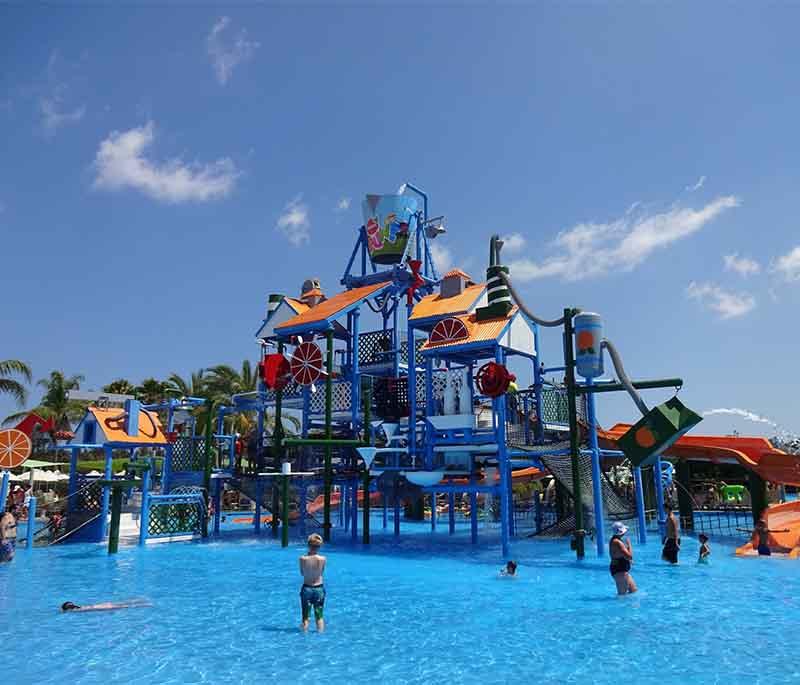 Fasouri Watermania Water Park, a large and popular park offering a variety of slides, pools, and attractions for all ages.