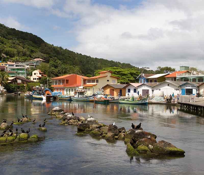 Florianópolis, known for its beautiful beaches, vibrant nightlife, cultural heritage, spread across an island and mainland.