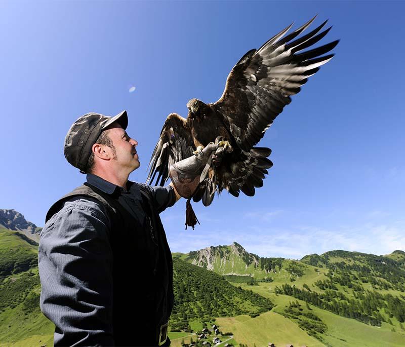 Galina Falconry Center, a falconry center in Malbun offering bird of prey demonstrations and interactive experiences.